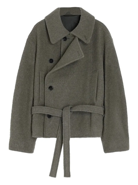 LEMAIRE belted double-breasted coat - Grey - zdjęcie produktu nr 1