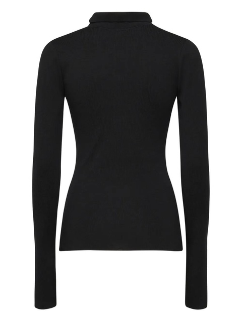Balenciaga ribbed polo shirt - Black - zdjęcie produktu nr 2