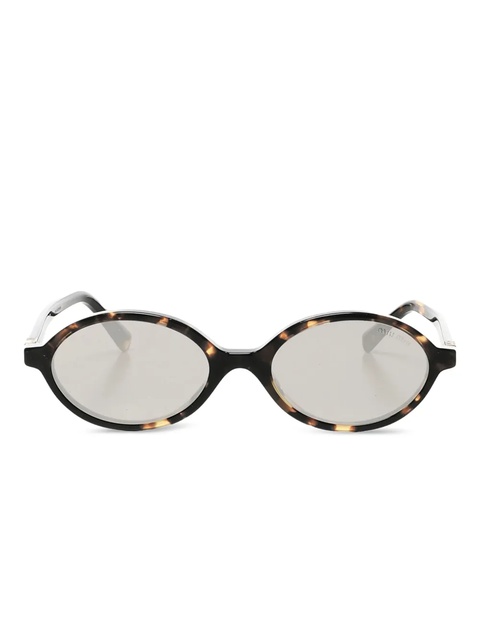 Miu Miu oval-frame sunglasses - Brown - zdjęcie produktu nr 1