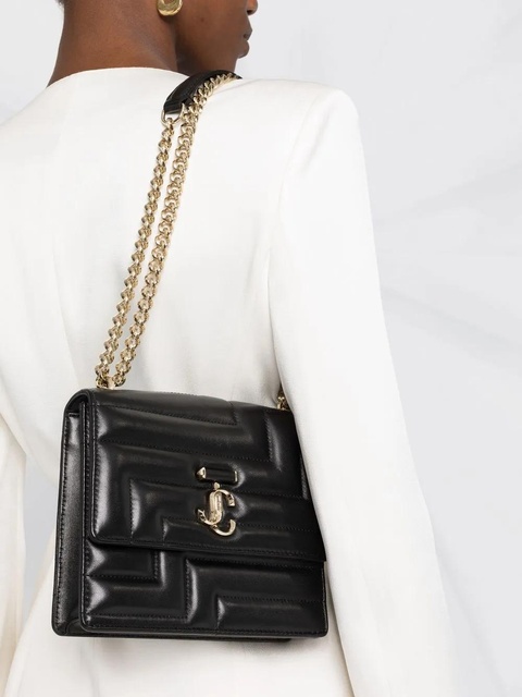 Jimmy Choo Avenue Quad quilted shoulder bag - Black - zdjęcie produktu nr 2