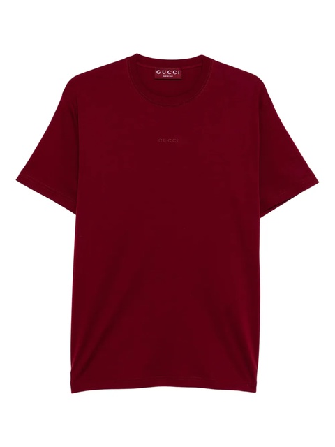 Gucci logo-embroidered crew-neck T-shirt - zdjęcie produktu nr 1