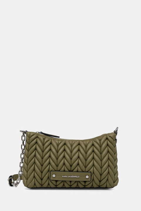 Karl Lagerfeld torebka K/WEAVE kolor zielony B1W30082 - zdjęcie produktu nr 1