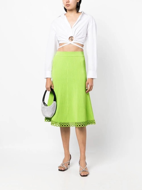 Simkhai A-line ribbed midi skirt - Green - zdjęcie produktu nr 2