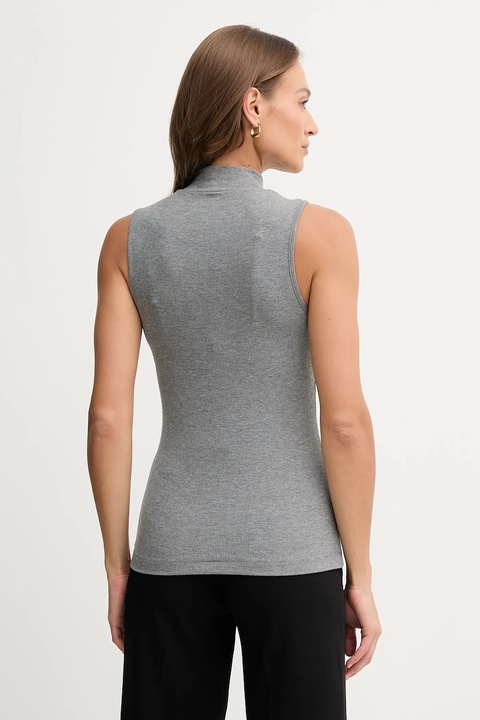 United Colors of Benetton top kolor szary z półgolfem 3P2Y3M06Y - zdjęcie produktu nr 2