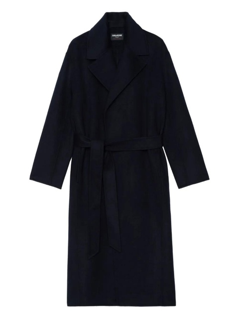 Zadig&Voltaire Meli belted coat - Blue - zdjęcie produktu nr 1