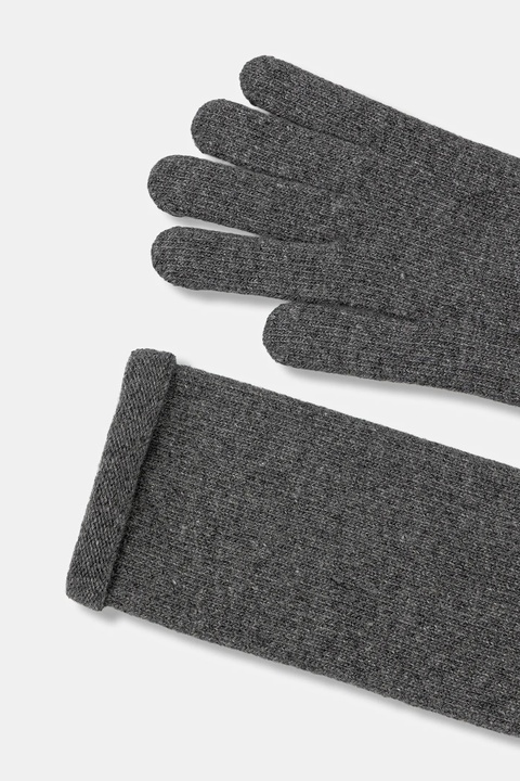 Answear.LAB rękawiczki z dodatkiem wełny damskie kolor szary - zdjęcie produktu nr 2