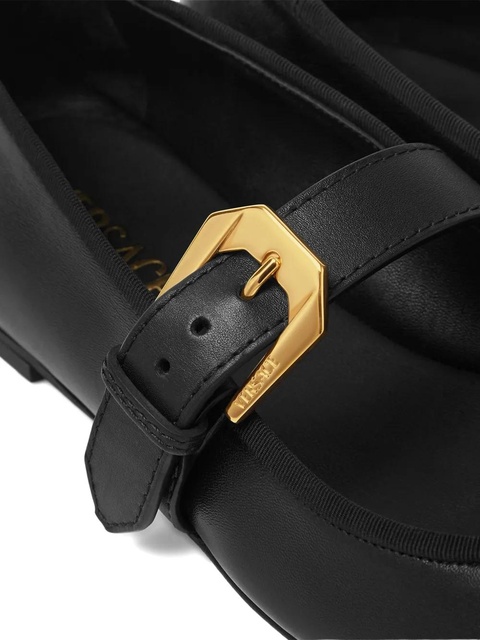 Versace Medusa-buckle ballet flats - Black - zdjęcie produktu nr 2