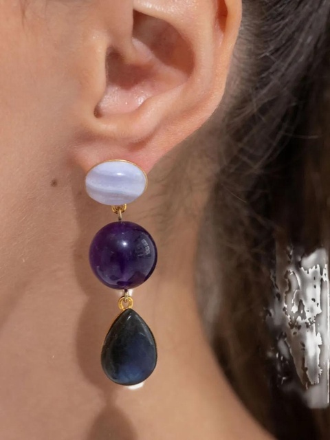 Jennifer Behr Natalia drop earrings - Gold - zdjęcie produktu nr 2