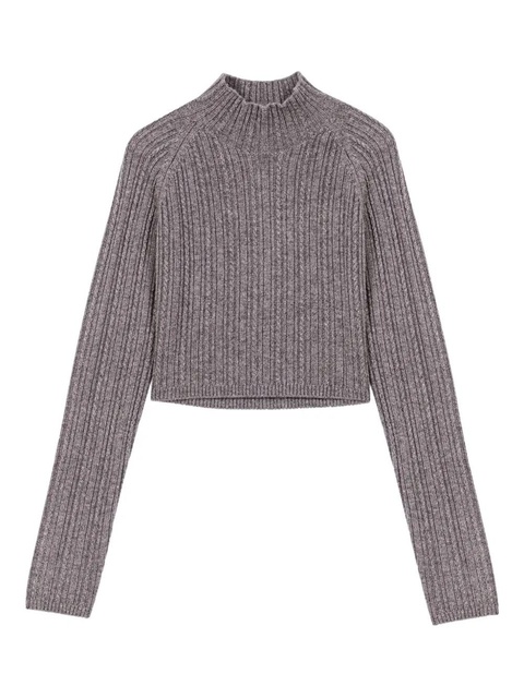 Maje layered mini sweater dress - Grey - zdjęcie produktu nr 2