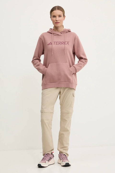 adidas TERREX bluza dresowa Multi kolor różowy z kapturem z nadrukiem JF9090 - zdjęcie produktu nr 2