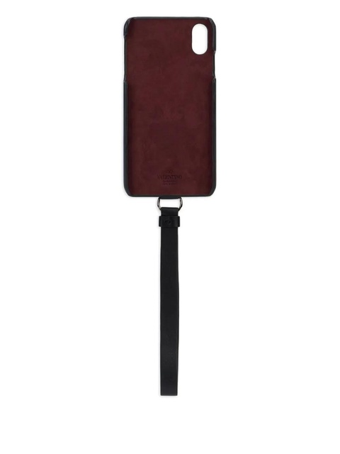 Valentino Garavani strap-detail iPhone Xs Max case - Black - zdjęcie produktu nr 1