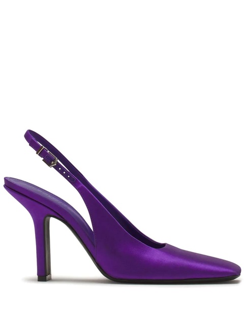 Lanvin satin slingback pumps - Purple - zdjęcie produktu nr 1