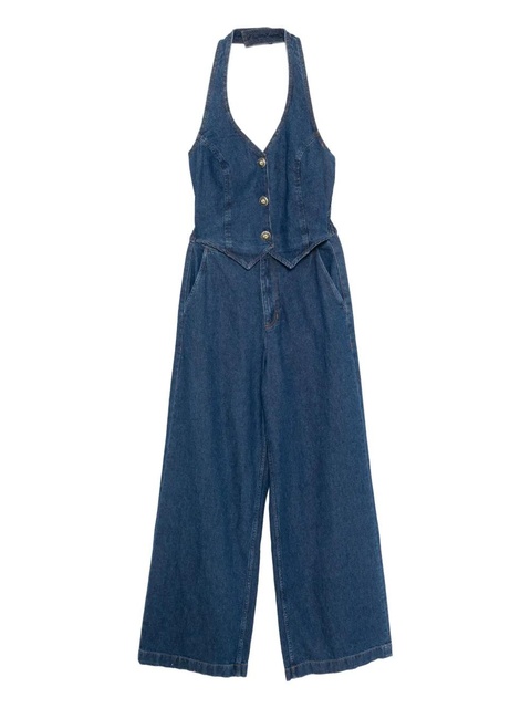 Reformation Lorenza denim jumpsuit - Blue - zdjęcie produktu nr 1