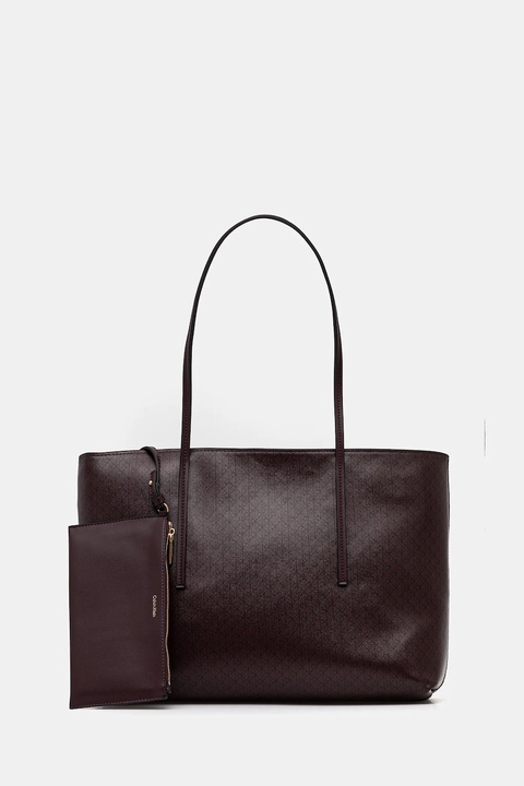 Calvin Klein torebka kolor brązowy LV04F3266G - zdjęcie produktu nr 1