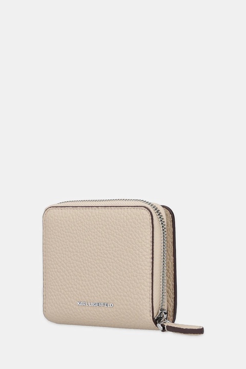 Karl Lagerfeld portfel IKON damski kolor beżowy A1W32126 - zdjęcie produktu nr 2