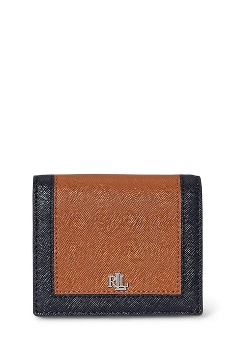 Lauren Ralph Lauren portfel skórzany damski kolor brązowy 432962113 - zdjęcie produktu nr 1