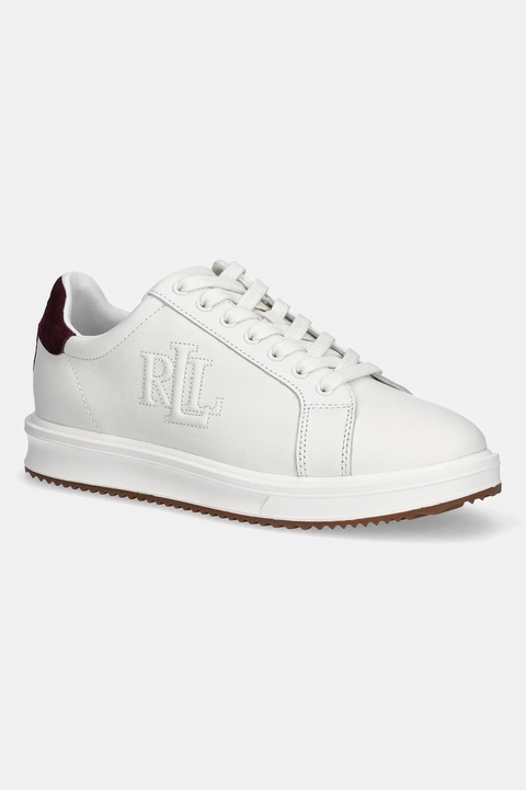 Lauren Ralph Lauren sneakersy skórzane Ainsley kolor biały 802979188003 - zdjęcie produktu nr 1