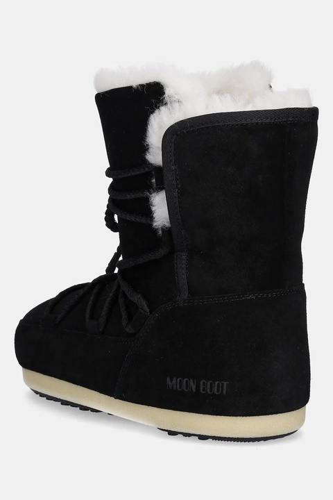 Moon Boot śniegowce zamszowe MB EVX BOOT SUEDE / SHEARLING kolor czarny 80D1470050 N001 - zdjęcie produktu nr 1