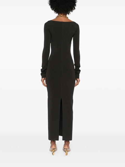 Nanushka seam-detail ribbed midi dress - Black - zdjęcie produktu nr 2