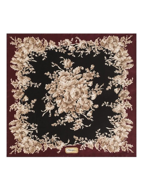 Dolce & Gabbana floral-print silk scarf - Red - zdjęcie produktu nr 2