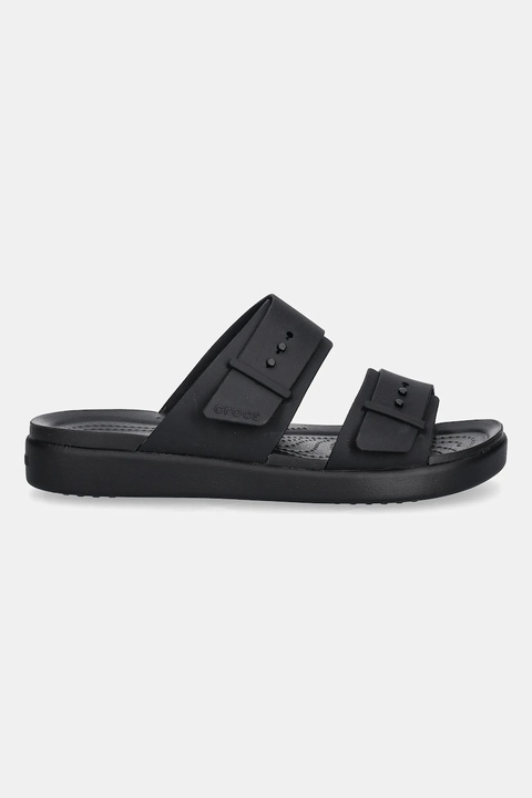 Crocs klapki Brooklyn Buckle Low damskie kolor czarny na platformie 211215 - zdjęcie produktu nr 2