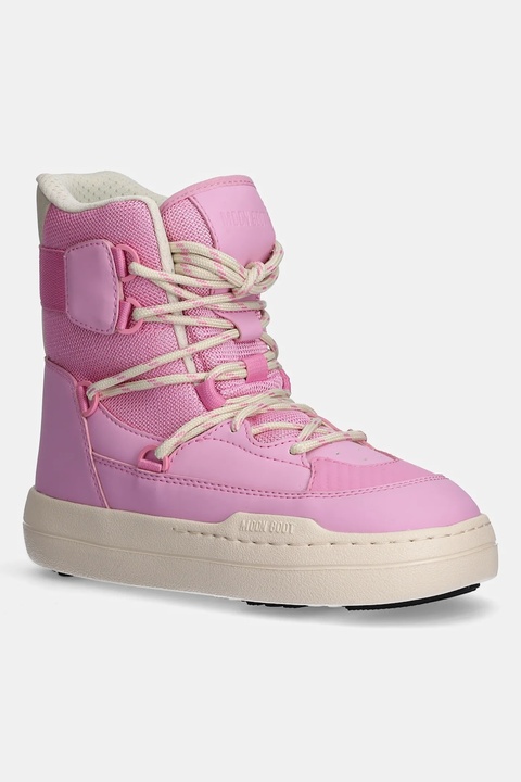 Moon Boot śniegowce Park Sneaker Boot kolor różowy 80D2470060-J001 - zdjęcie produktu nr 1