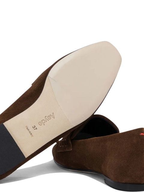 Aeyde suede leather loafers - Brown - zdjęcie produktu nr 2