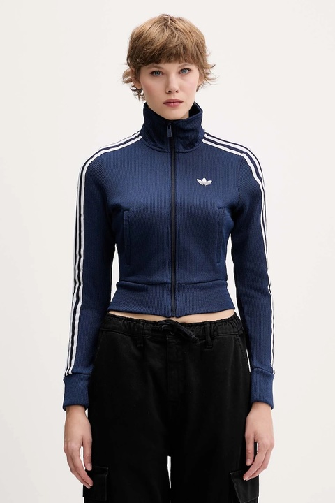 adidas Originals bluza Firebird damska kolor granatowy z aplikacją JY2614 - zdjęcie produktu nr 1