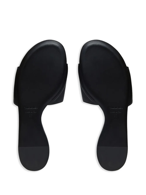 Balenciaga Groupie BB logo flat sandals - Black - zdjęcie produktu nr 2