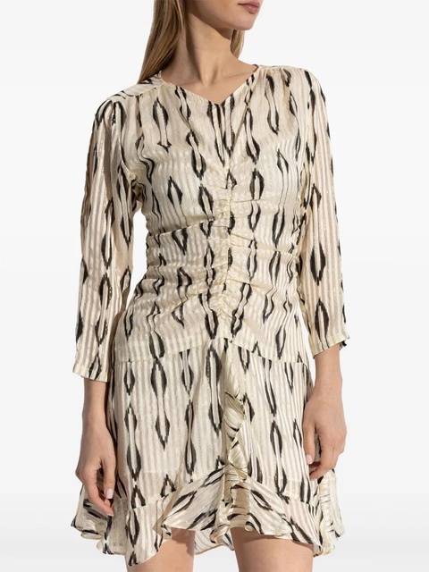 ISABEL MARANT Octavia mini dress - Neutrals - zdjęcie produktu nr 2