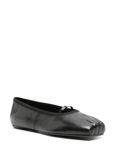 Givenchy 4G-plaque pleated ballerina shoes - Black - zdjęcie produktu nr 1