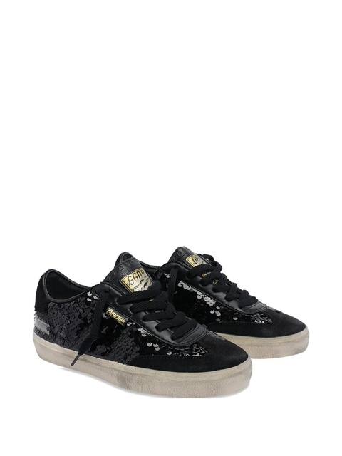 Golden Goose sequin-embellished round-toe sneakers - Black - zdjęcie produktu nr 1