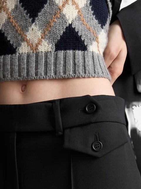 Prada wool trousers - Black - zdjęcie produktu nr 2
