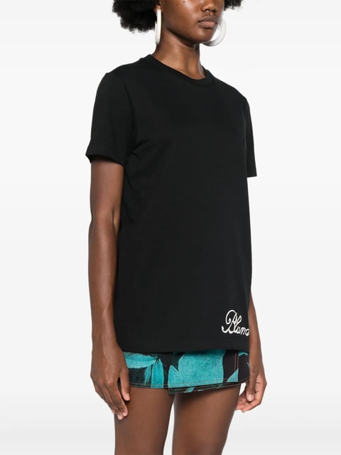 Blumarine logo-print T-shirt - Black - zdjęcie produktu nr 1