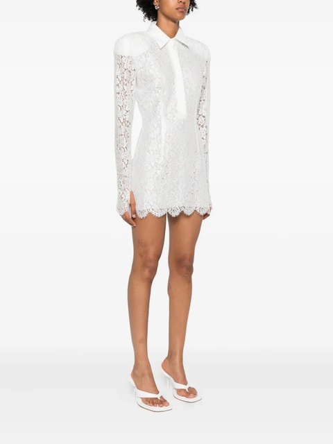 Rowen Rose long-sleeve lace mini dress - White - zdjęcie produktu nr 2