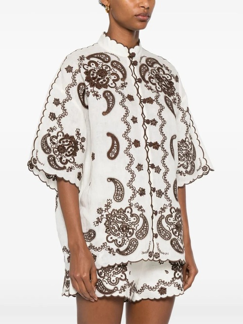 ZIMMERMANN Ascension shirt - Neutrals - zdjęcie produktu nr 2