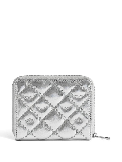 Zadig&Voltaire quilted leather zip wallet - Silver - zdjęcie produktu nr 1