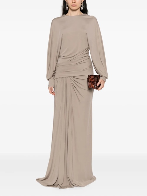 Christopher Esber draped jersey dress - Grey - zdjęcie produktu nr 2