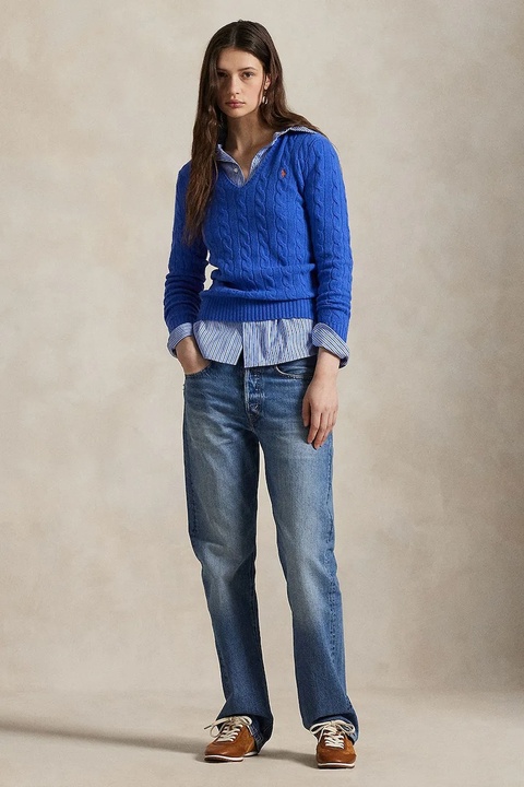 Polo Ralph Lauren sweter damski kolor niebieski 211971866 - zdjęcie produktu nr 1