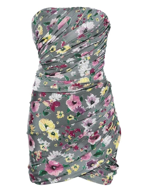 The Attico floral-print mini dress - Grey - zdjęcie produktu nr 1