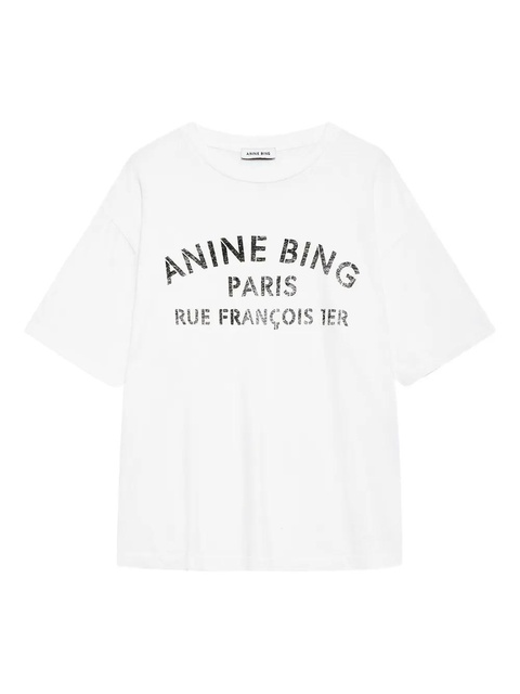 ANINE BING logo-print t-shirt - White - zdjęcie produktu nr 1