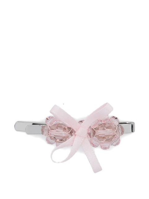 Simone Rocha beaded bow hair clip - Silver - zdjęcie produktu nr 1