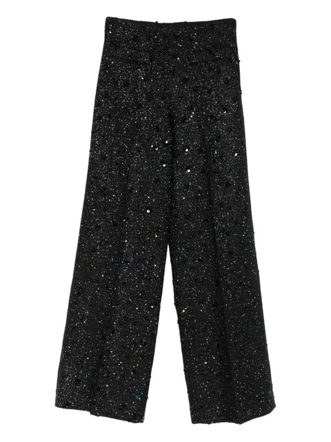 SANDRO sequin-embellished trousers - Black - zdjęcie produktu nr 1