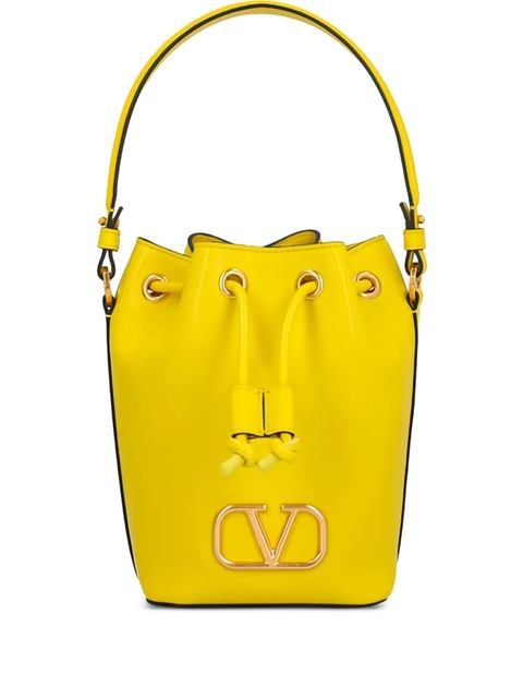 Valentino Garavani VLogo drawstring bucket bag - Yellow - zdjęcie produktu nr 1