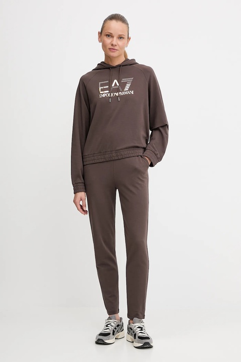 EA7 Emporio Armani dres damski kolor brązowy AF12502.7W000687 - zdjęcie produktu nr 1