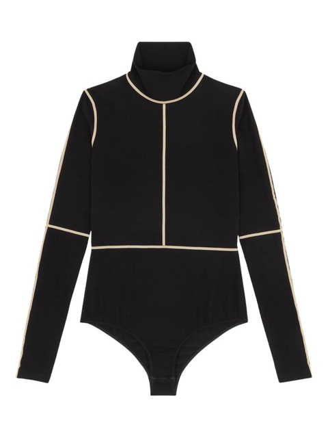 MM6 Maison Margiela high-neck panelled bodysuit - Black - zdjęcie produktu nr 1