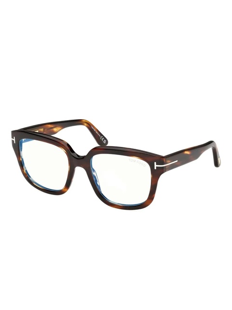TOM FORD Eyewear square-frame logo-detail glasses - Brown - zdjęcie produktu nr 2