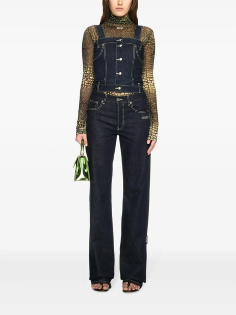 Off-White corset-style denim top - Blue - zdjęcie produktu nr 2