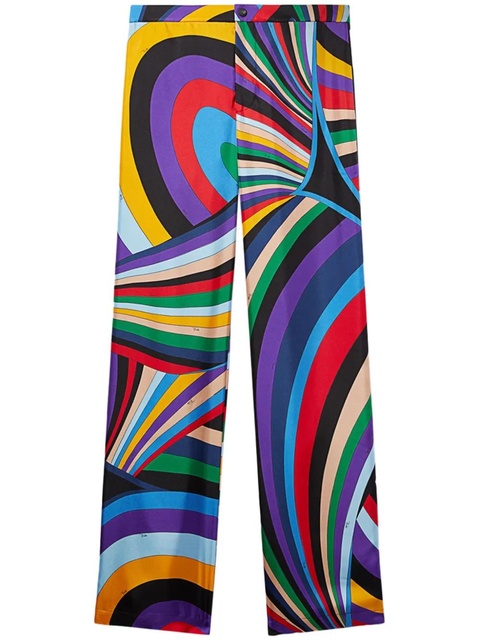PUCCI iride-print silk trousers - Black - zdjęcie produktu nr 1