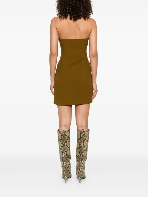 The Attico mesh-panelled minidress - Green - zdjęcie produktu nr 2